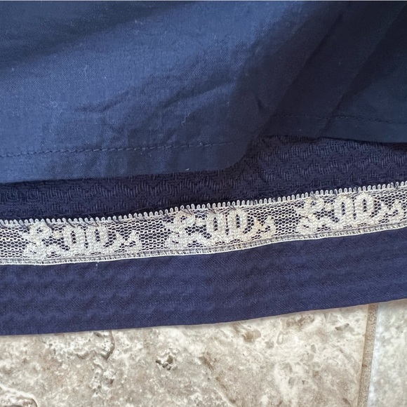 Lilly Pulitzer ‘Valli Shift’ Embroidered Mini Dress, Navy Blue and Gold, size 10 - Picture 9 of 12
